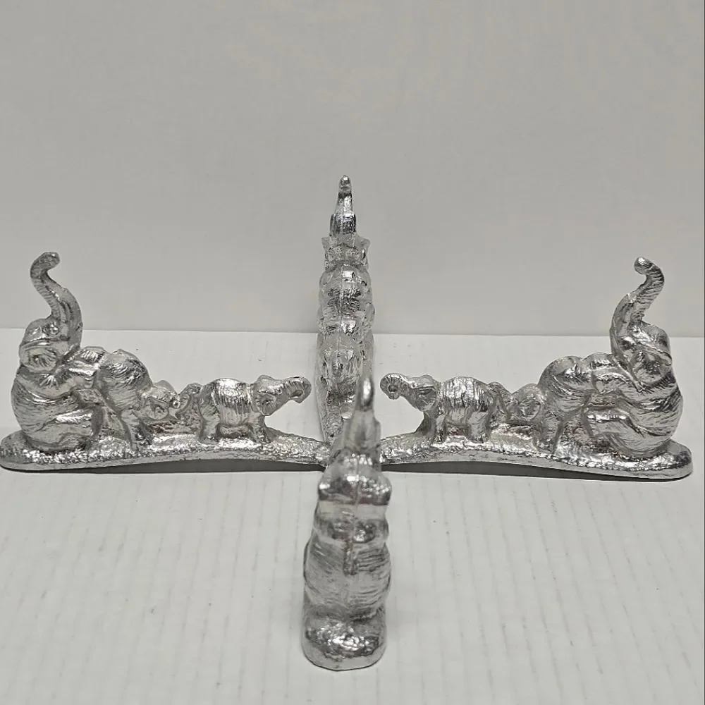 ARTHUR COURT Aluminum Casted Elephant Salad‎ Bowl Holder Vintage 1987